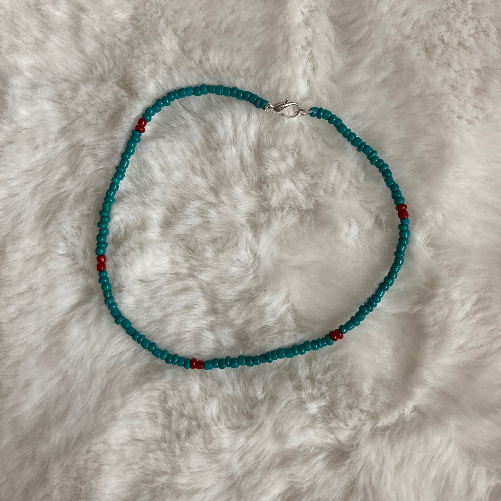 HANDMADE beaded choker